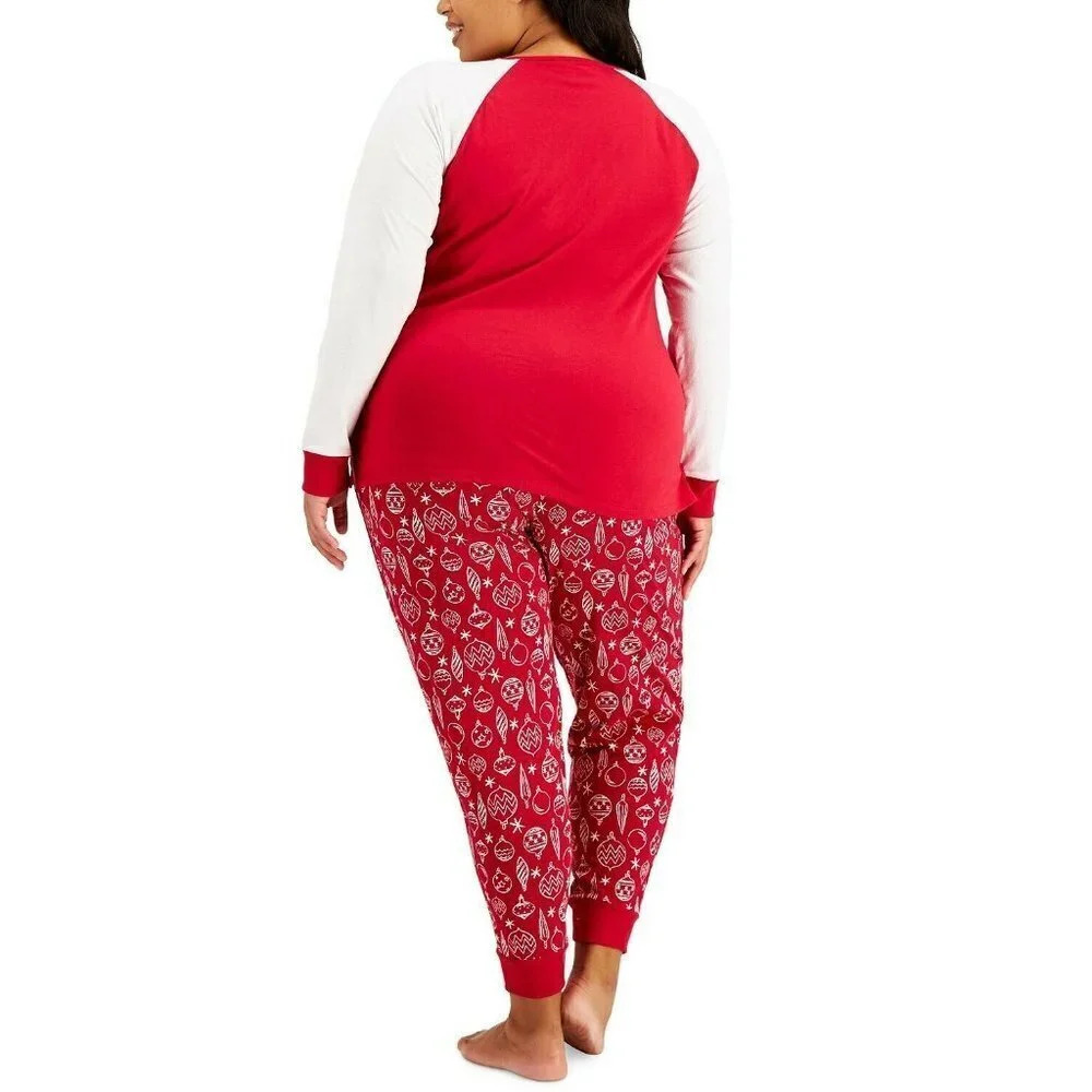 Macys Family‎ PJs Medium Christmas Ho Ho Ho Top 814
